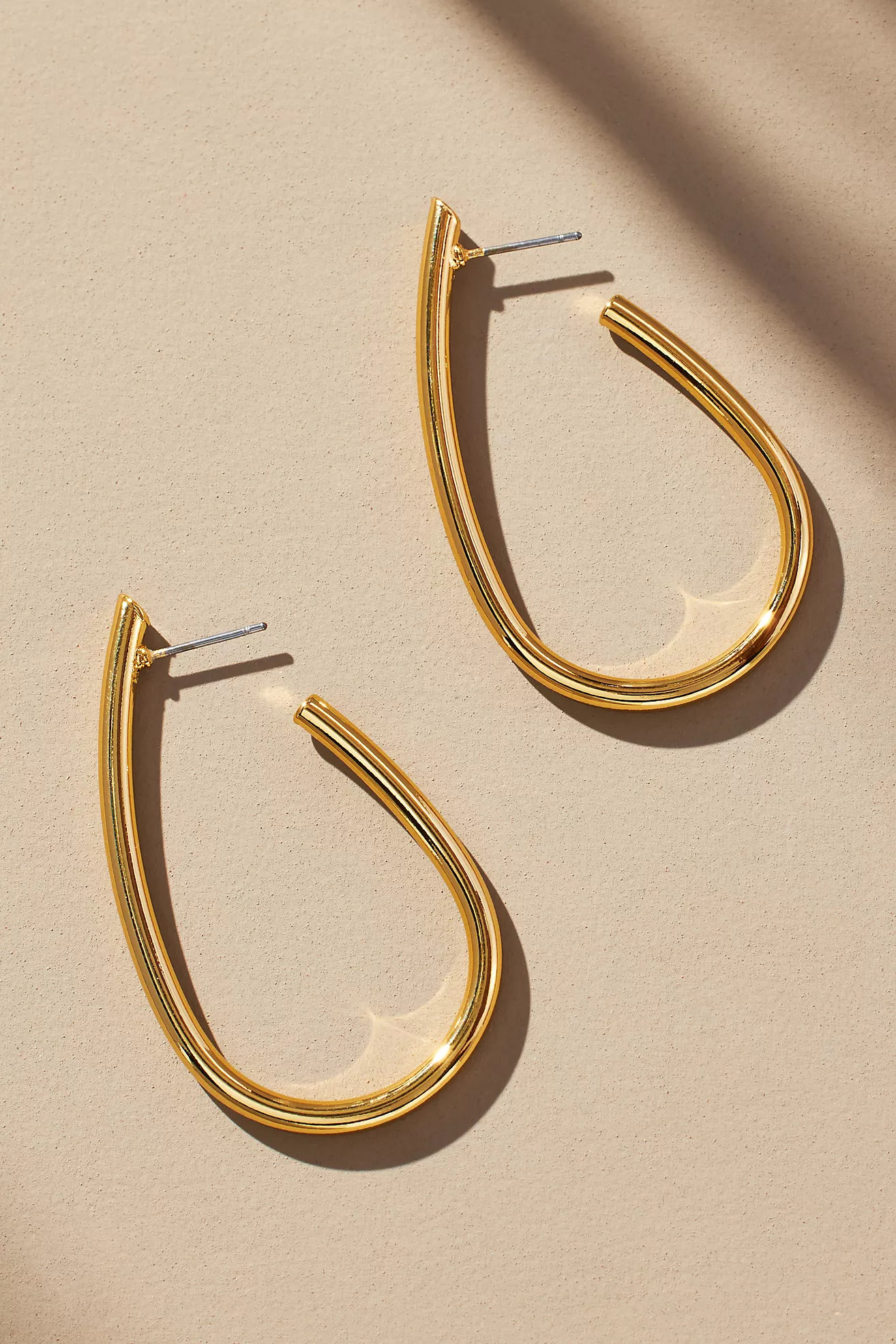 Large Teardrop Hoop Earrings | Anthropologie (US)
