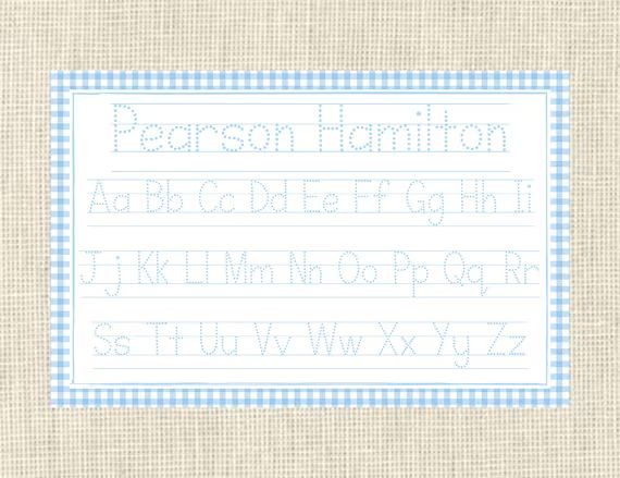 Personalized Tracing Placemat / Name / Custom | Etsy | Etsy (US)