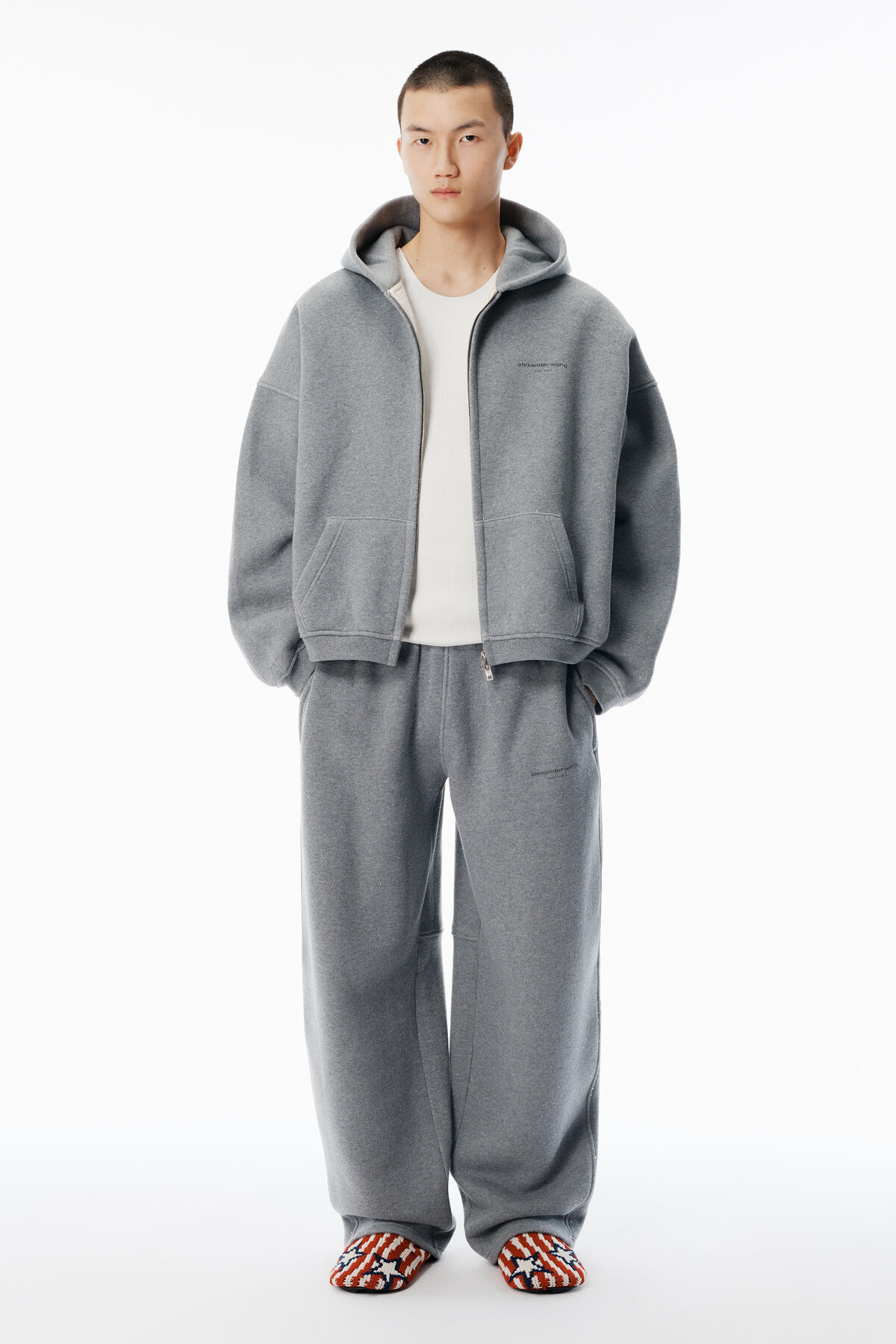 Grey Hotfix Terry Sweatpants | Alexander Wang US