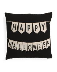 20x20 Happy Halloween Bunting Pillow | Marshalls