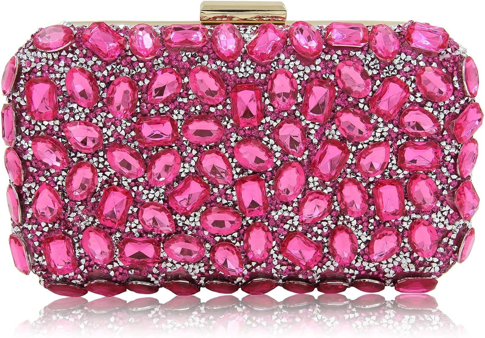 Milisente Clutch Purses For Women, Crystal Clutches Evening Bags Gemstone Clutch Purse For Weddin... | Amazon (US)