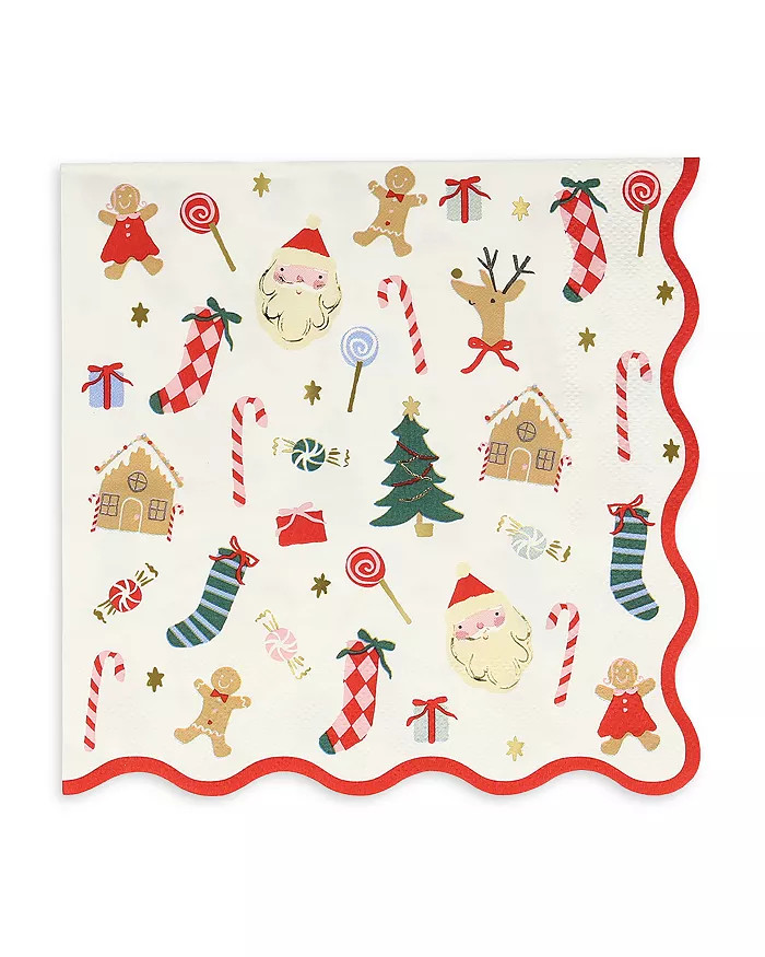 Jolly Christmas Large Napkins, Set of 16 | Bloomingdale's (US)