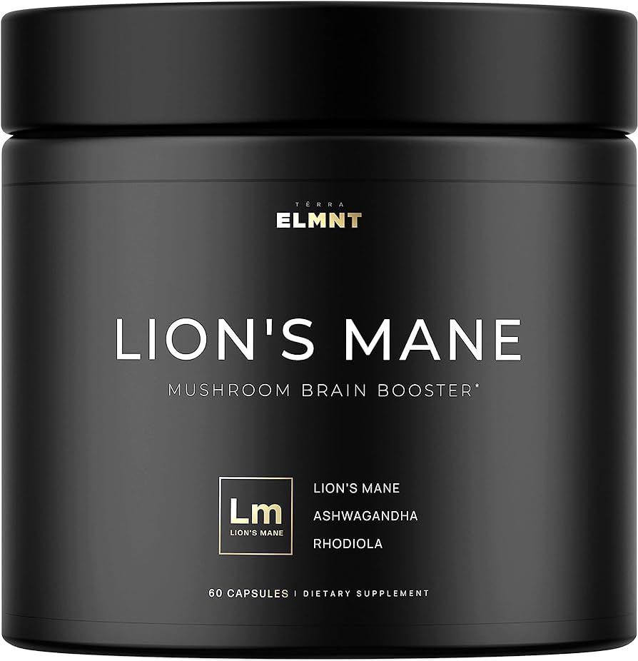 ELMNT 20,000mg 16x Strength Lions Mane Super Nootropic + Adaptogens Brain Supplement - Highest Po... | Amazon (US)