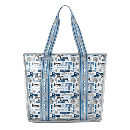 FOCO Detroit Lions NFL Repeat Retro Print Clear Tote Bag | Amazon (US)