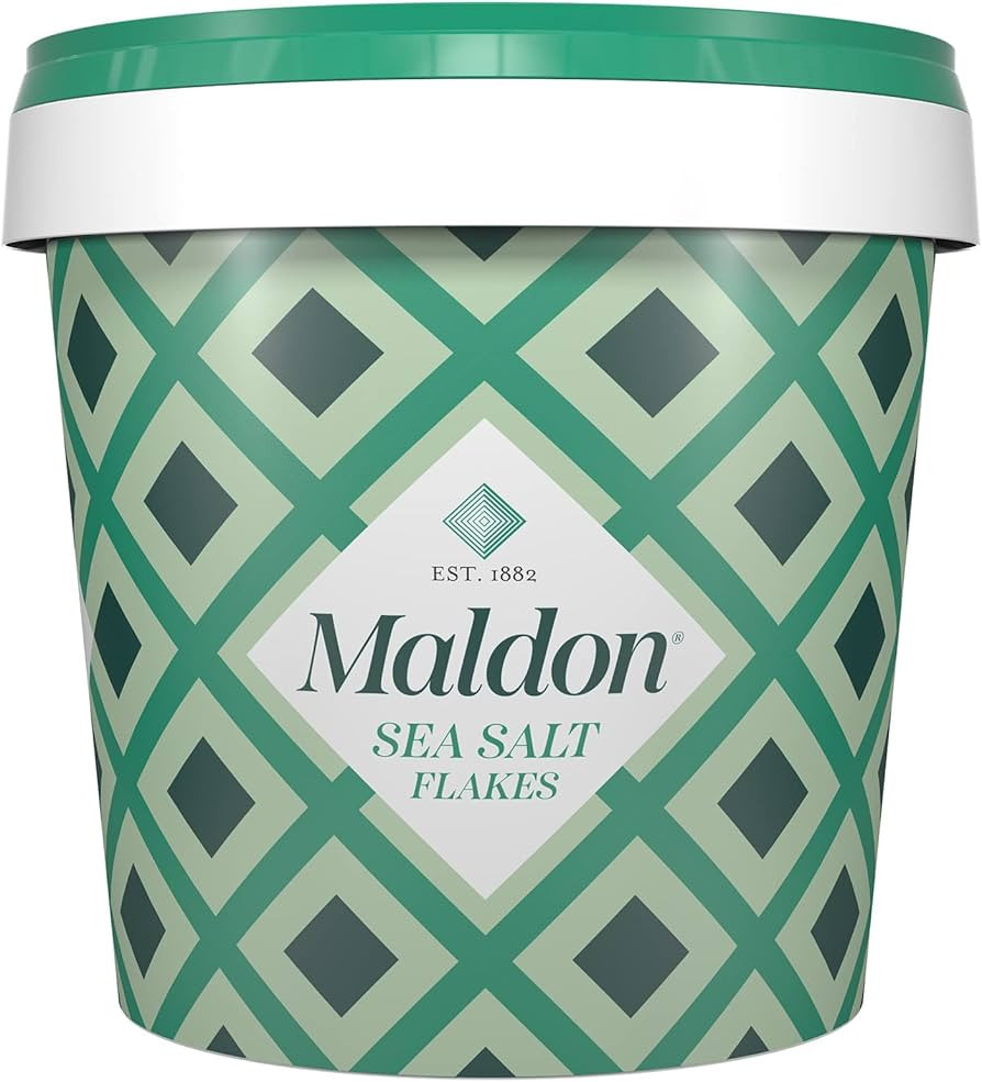 Maldon Salt, Sea Salt Flakes, 20 oz (570 g), Resealable Tub, Kosher, Natural, Handcrafted, Gourme... | Amazon (US)