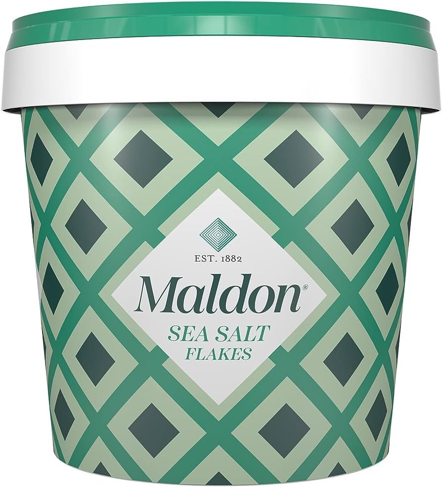 Maldon Salt, Sea Salt Flakes, 20 oz (570 g), Resealable Tub, Kosher, Natural, Handcrafted, Gourme... | Amazon (US)
