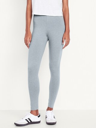 High-Waisted Jersey Fashion Layering Leggings | Old Navy (US)