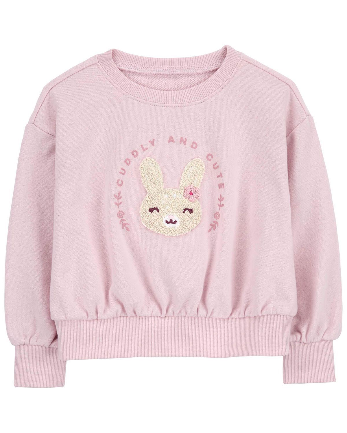 Pink Baby Bunny Active Pullover Sweatshirt | carters.com | Carter's