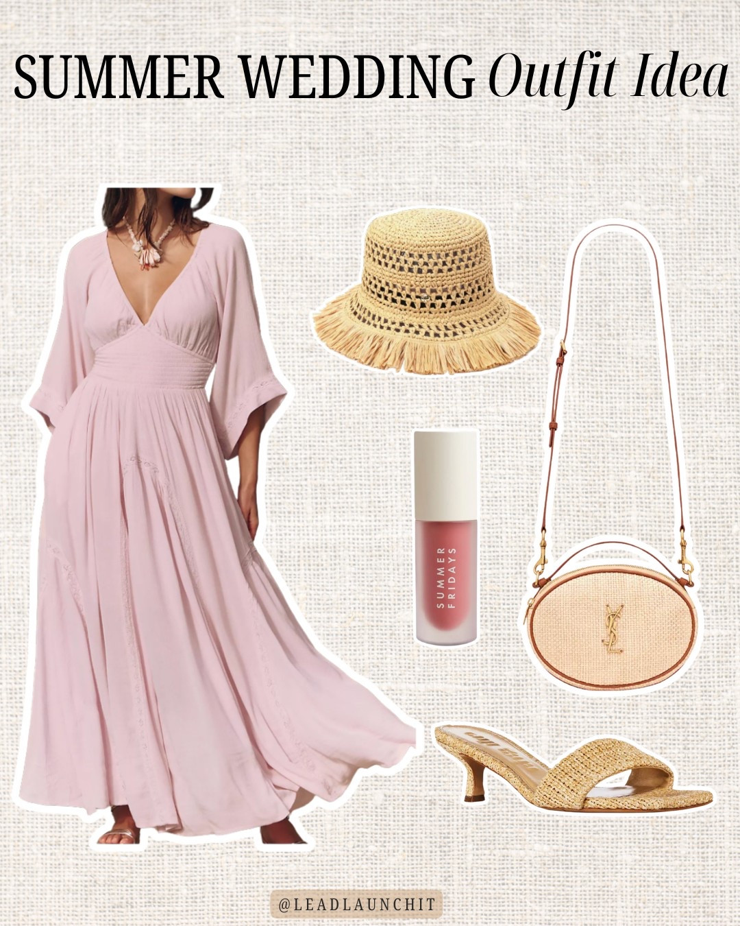 Summer style. Summer fashion. Wedding guest look. Maxi dress. Straw hat. Ysl. Mules. Heels. Lip oil  

#LTKFindsUnder100 #LTKStyleTip #LTKSeasonal