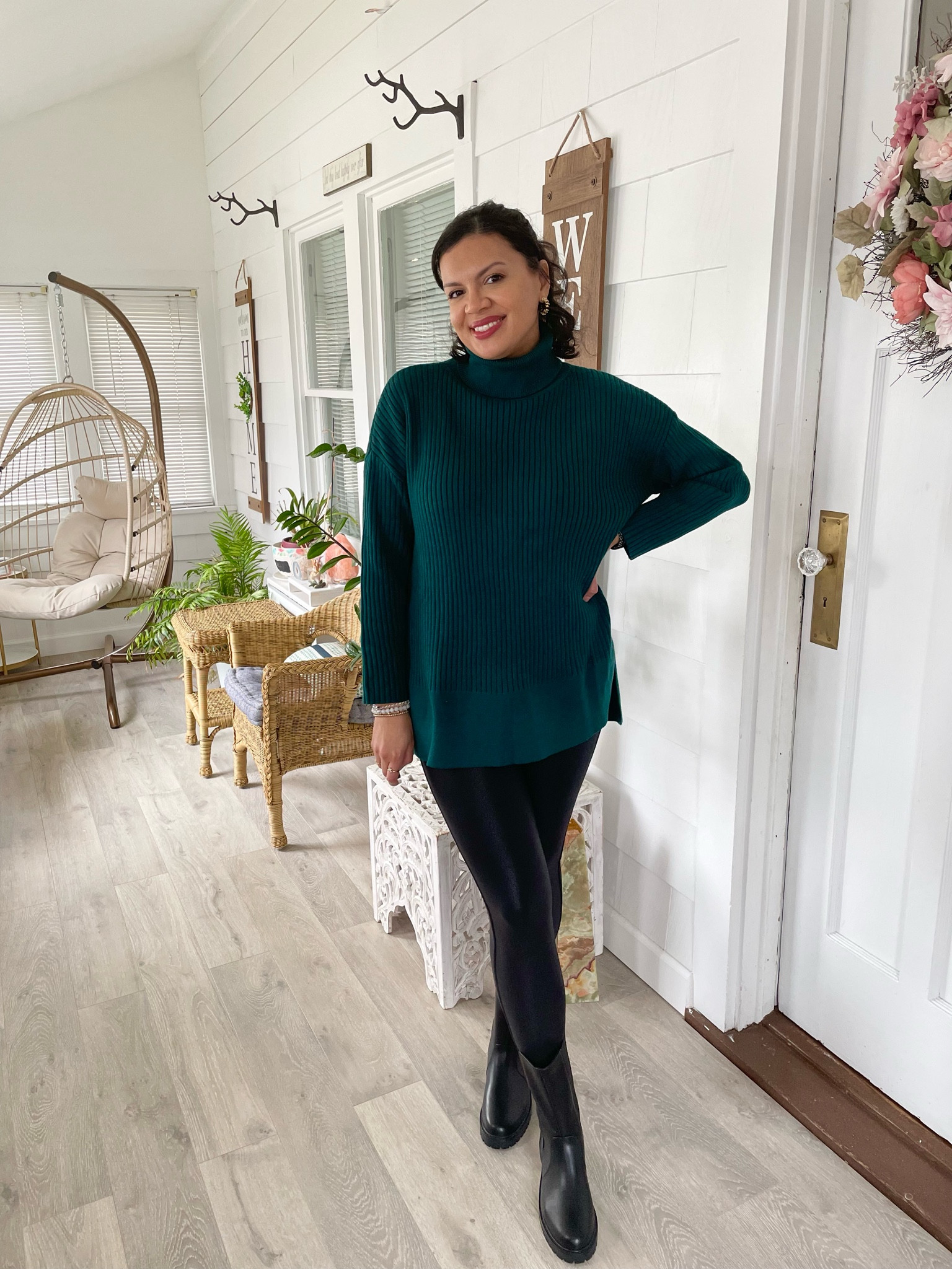 Amazon Winter outfit 

Sweater: wearing sz Medium
Leggings:sz Large 

#LTKstyletip #LTKshoecrush #LTKfindsunder100