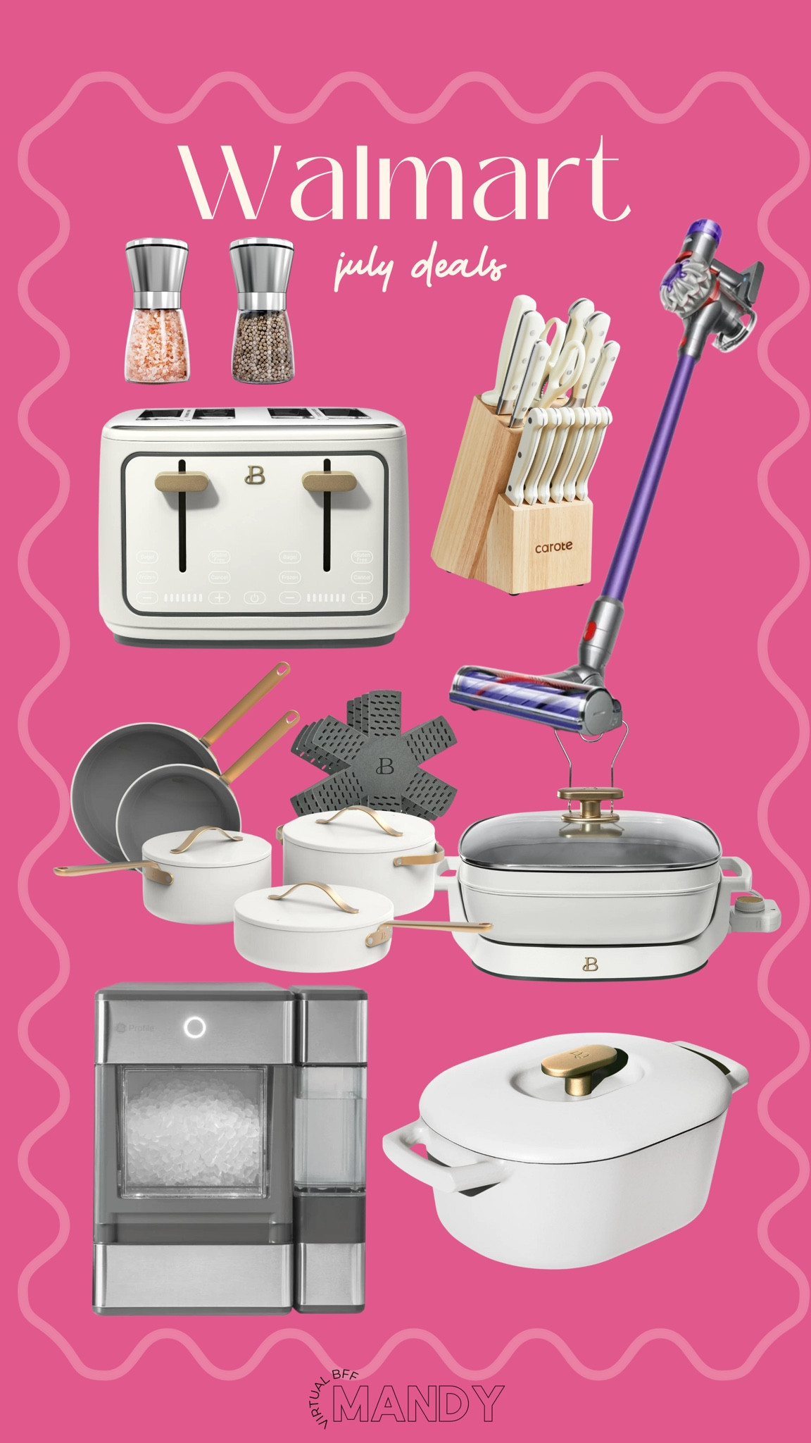 walmart finds - walmart home - kitchenware - vacuum - cookware set - kitchen finds 

#LTKHome #LTKSummerSales