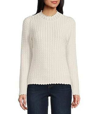 Jessica Simpson Camilla Mock Neck Sweater - S | Dillard's