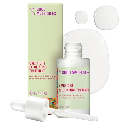 Good Molecules Overnight Exfoliating Treatment, AHA BHA Exfoliant, 1 fl oz | Amazon (US)