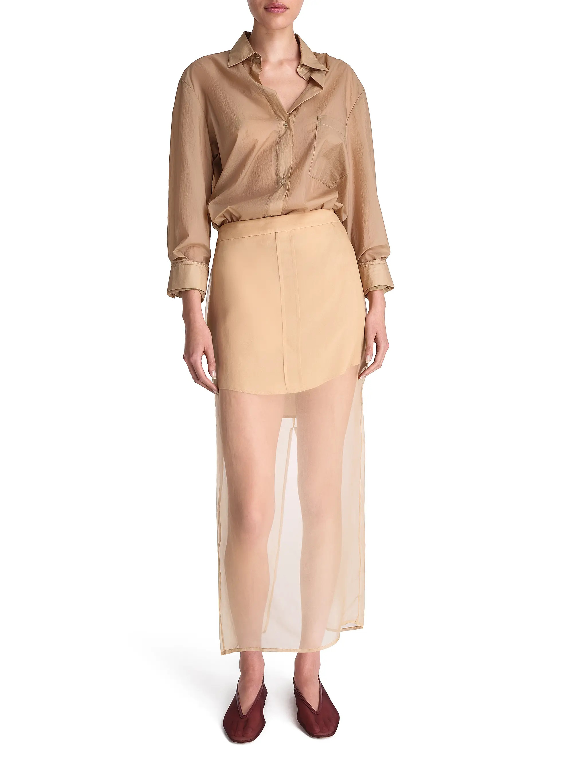 Sylkie Shirt Tail Midi-Skirt | Saks Fifth Avenue