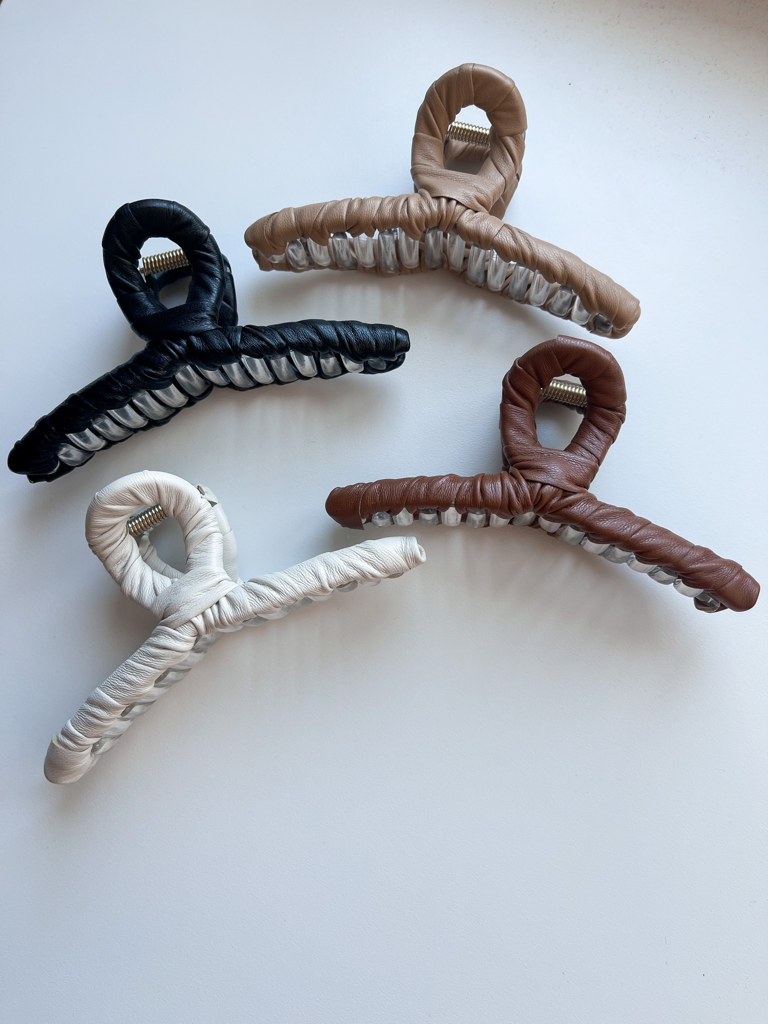 Leather claw clips….hold your hair so well and are perfect for Fall!!

#hair #obsessed 

#LTKunder50 #LTKSeasonal #LTKstyletip