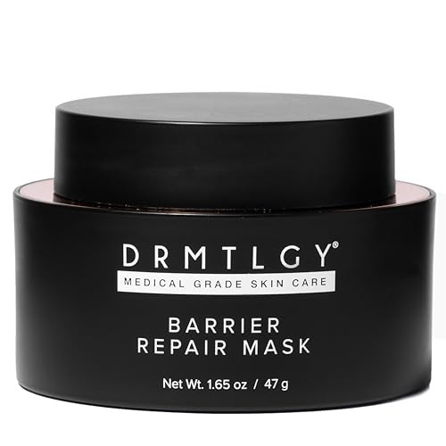 DRMTLGY Barrier Repair Facial Mask - Hydrating Skin Care Face Mask with Hyaluronic Acid, Peptides & Ceramides - Overnight Face Mask | Amazon (US)