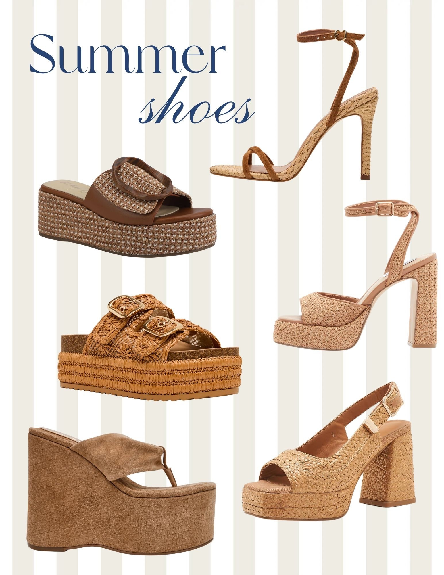 Summer Shoes!! 

Summer, summer shoes, summer sandals, sandals, summer flats, wedges, women shoes, women summer shoes, platform sandals, Steve Madden, Steve Madden sandals