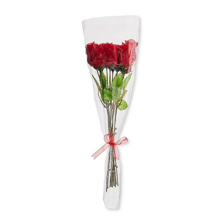 Valentine's Day Red Scented Rose Bouquet, 23 in, by Way To Celebrate - Walmart.com | Walmart (US)