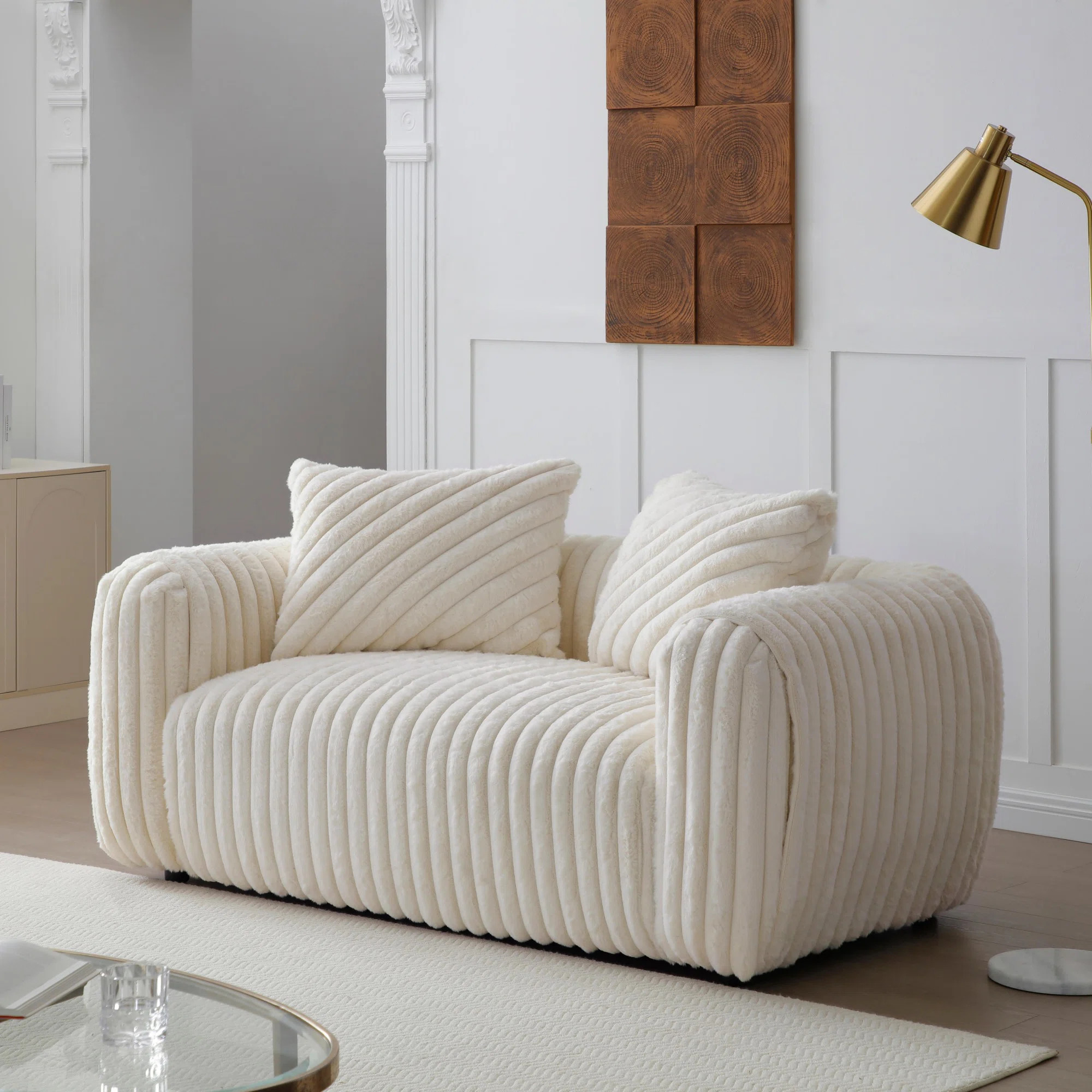Modern Minimalist Loveseat | Wayfair North America