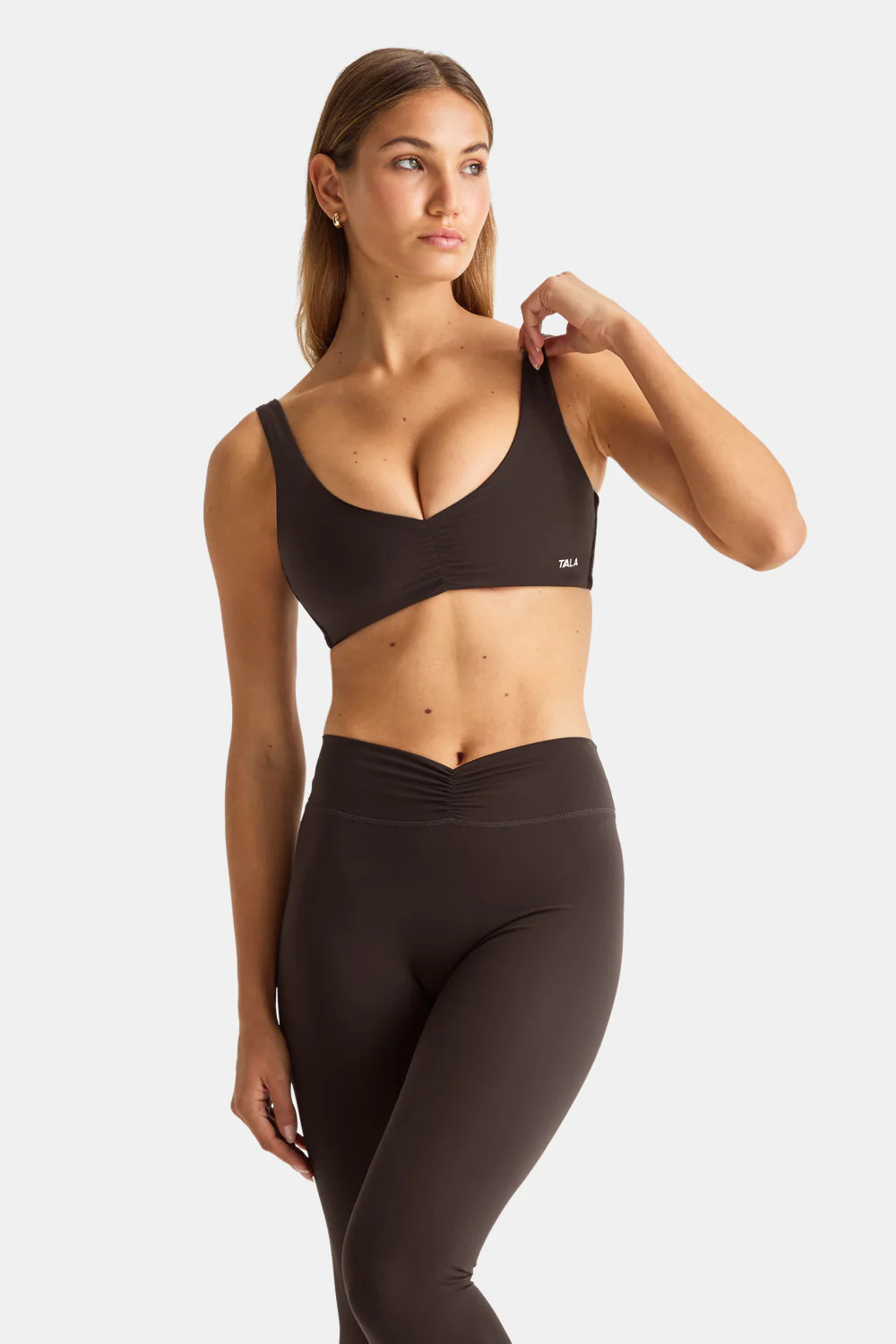 DayFlex Ruched Front Sports Bra - Americano | TALA (UK)