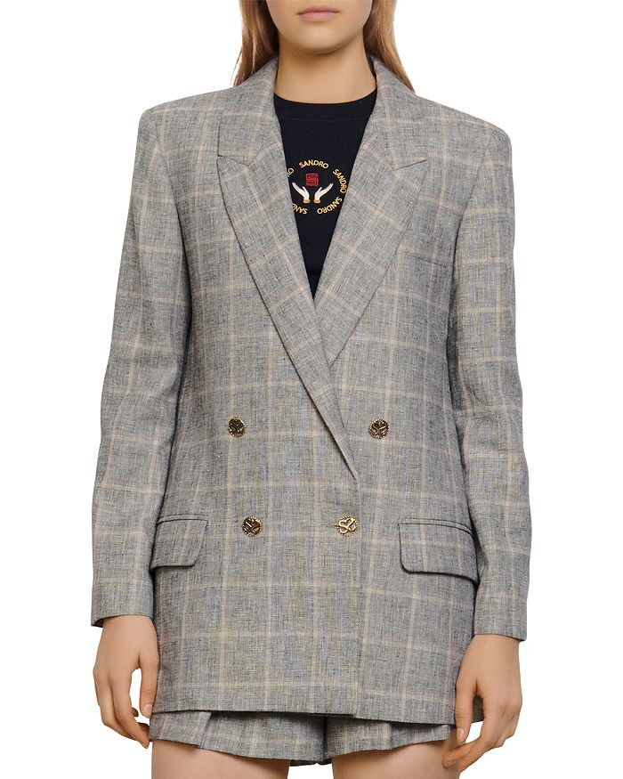 Beyane Double-Breasted Plaid Blazer | Bloomingdale's (US)