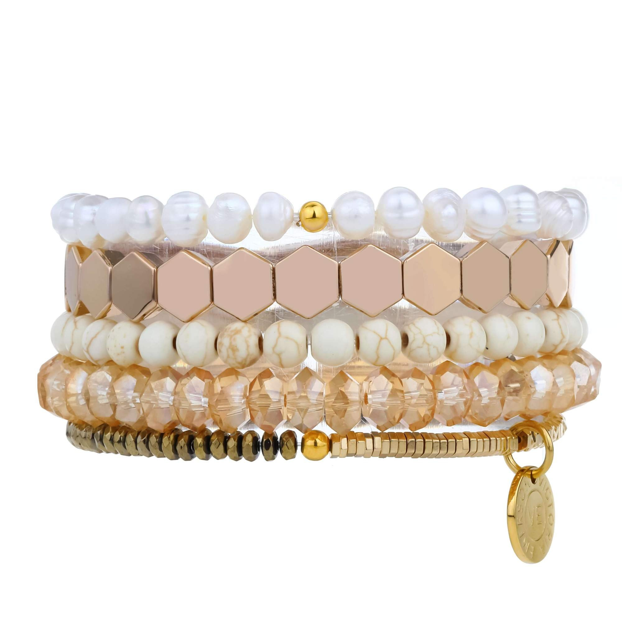 Honey Blush Stacking Bracelet Set | Victoria Emerson