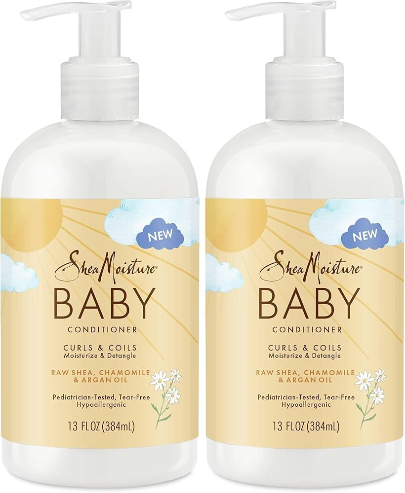 SheaMoisture Baby Conditioner for Curly Hair Raw Shea,Chamomile and Argan Oil Moisturizes and Hel... | Amazon (US)