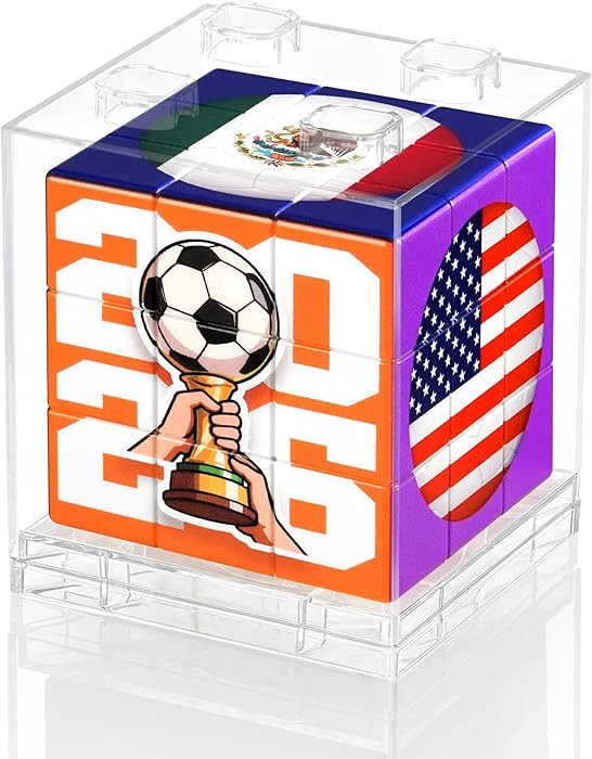 2026 World Soccer Cup Themed 3x3 Cube Puzzle, Football Sports Celebration Brain Puzzle Toy, Memor... | Amazon (US)