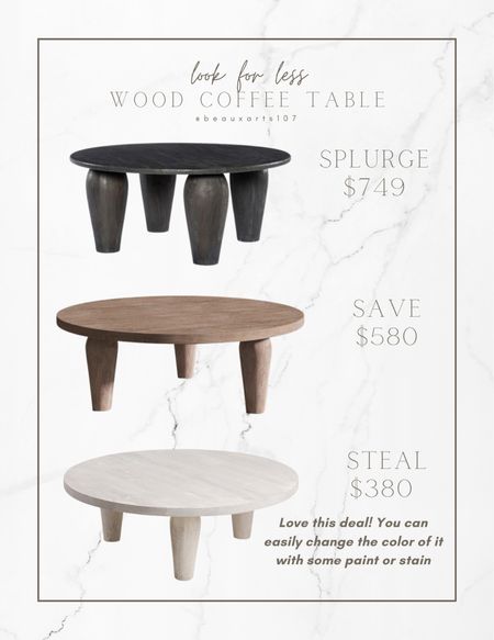 Look for less round wood coffee table

#LTKSale #LTKstyletip #LTKsalealert #LTKFind #LTKhome