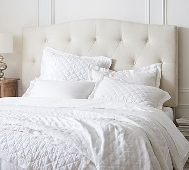 Elliot Curved Tufted Headboard | Pottery Barn (US)