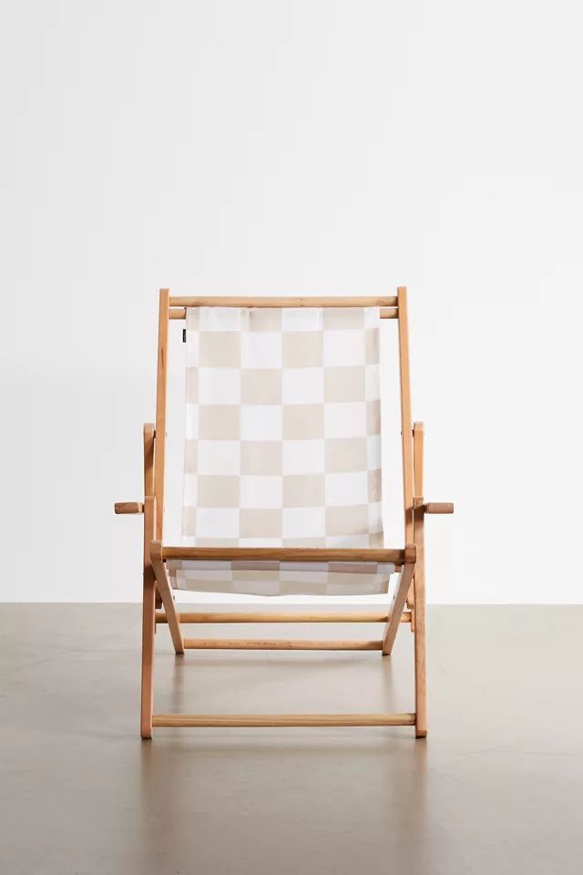 migraneuse For Deny 1989 Check Outdoor Folding Chair | Urban Outfitters (US and RoW)