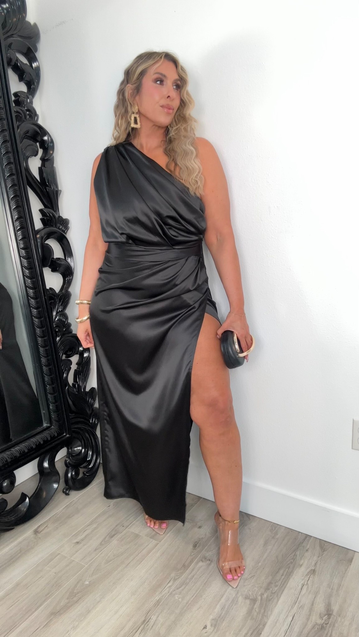 midsize wedding guest dress; special event dress dress size 14 (if in between size up)
linked my fav strapless bra for busty
glowy skin combo: Dezi glossy skin and sol de janiero bronzer 


#LTKStyleTip #LTKMidsize #LTKWedding