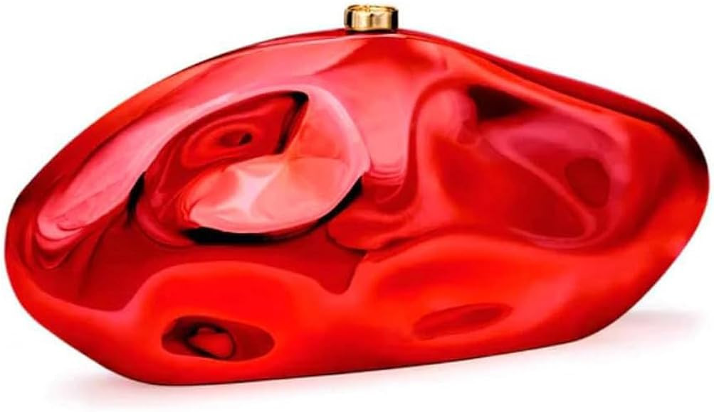 PSBIY Women Acrylic Evening Clutch Purse Unique Metallic Lattice Pattern Handbag Glitter Crossbod... | Amazon (UK)