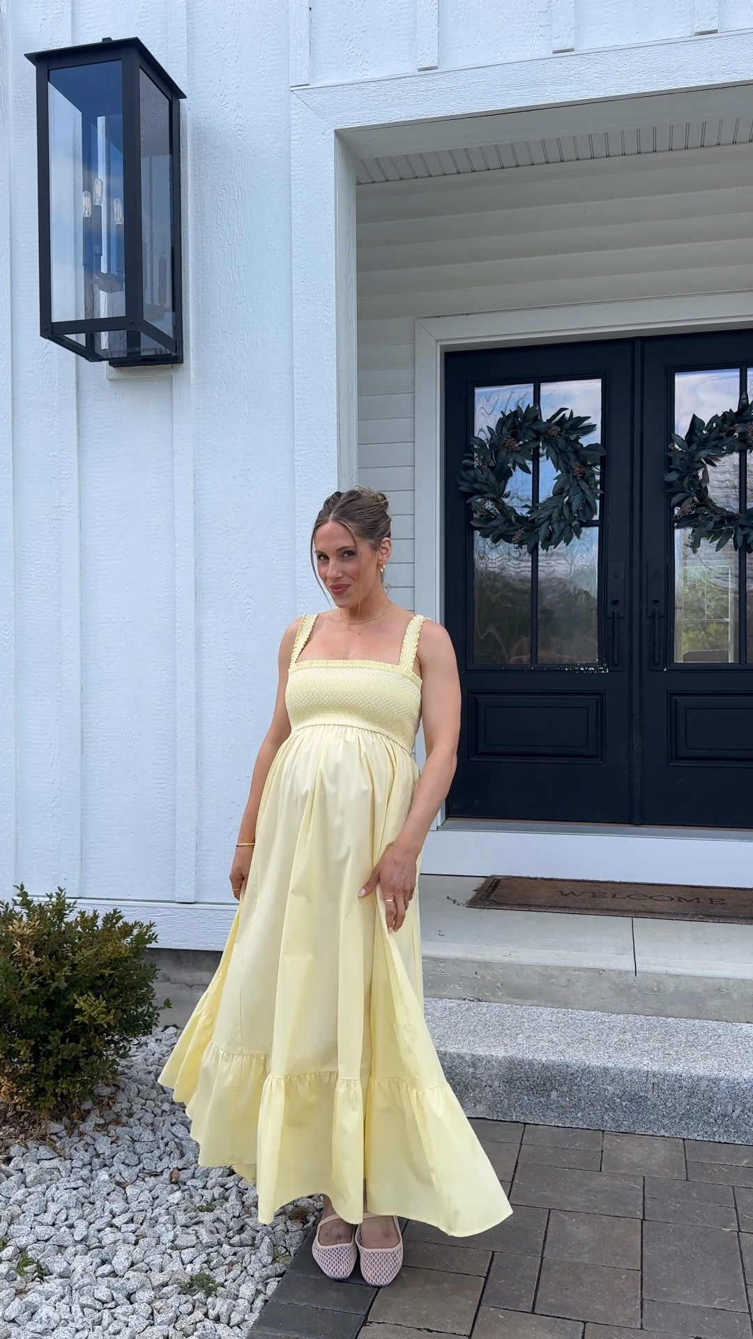 #abercrombiepartner @abercrombie 
The dress I will be living in! With the option to convert into a maxi skirt, the styling opportunities are endless💛 

(wearing size small) 

#LTKMothersDay #LTKBump #LTKSaleAlert