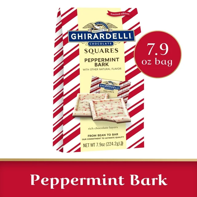 GHIRARDELLI Peppermint Bark Chocolate Squares, 7.9 oz Bag | Walmart (US)