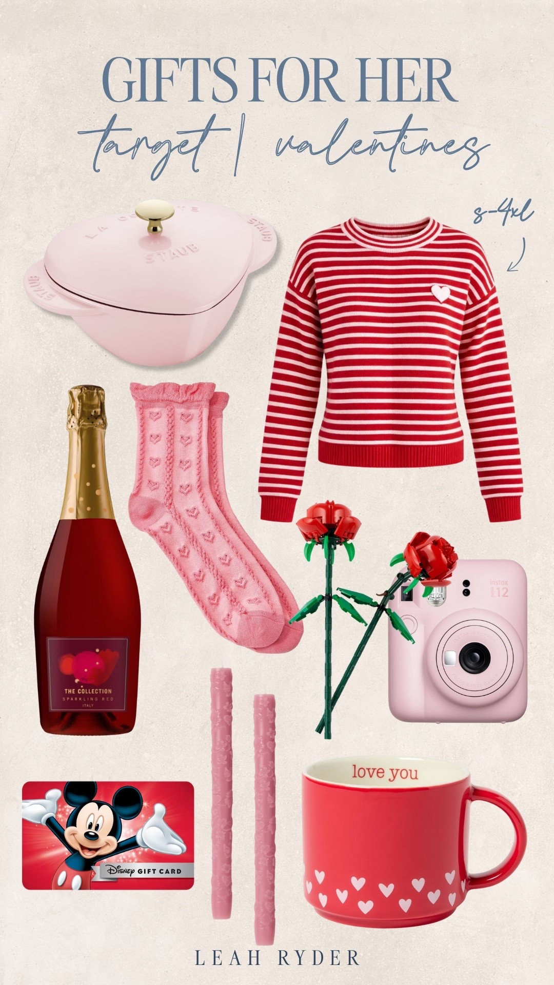 This Target Valentine’s Day gift guide for her includes cozy, cute, and feel-good finds she’ll love. From heart-detail sweaters and pink cookware to cozy socks, candles, and small luxury gifts, these picks feel thoughtful without being over the top. Many items are available in extended sizes, making this an inclusive Valentine’s Day gift roundup. Ideal for Valentine’s gifts for girlfriends, wives, or anyone who loves cozy, romantic details.

#LTKPlusSize #LTKValentine