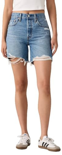 Levi's Women's 501? Mid-Thigh Shorts, (New) Blow Big Horns (Shrink-to-fit), 31 | Amazon (US)