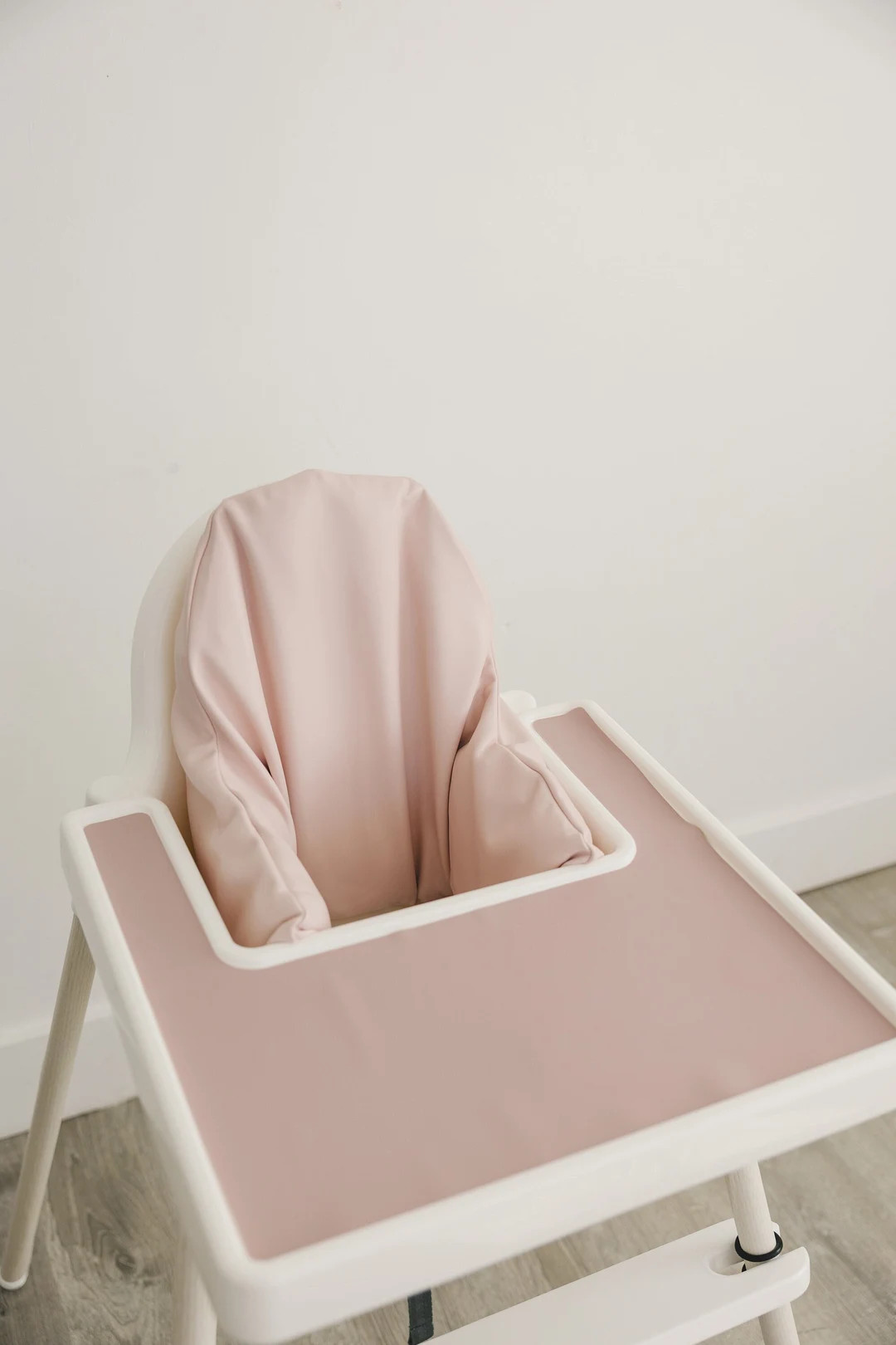 Blush Pink Wipeable Vegan Leather Cushion Cover for the IKEA Antilop Highchair Neutral IKEA Antil... | Etsy (US)