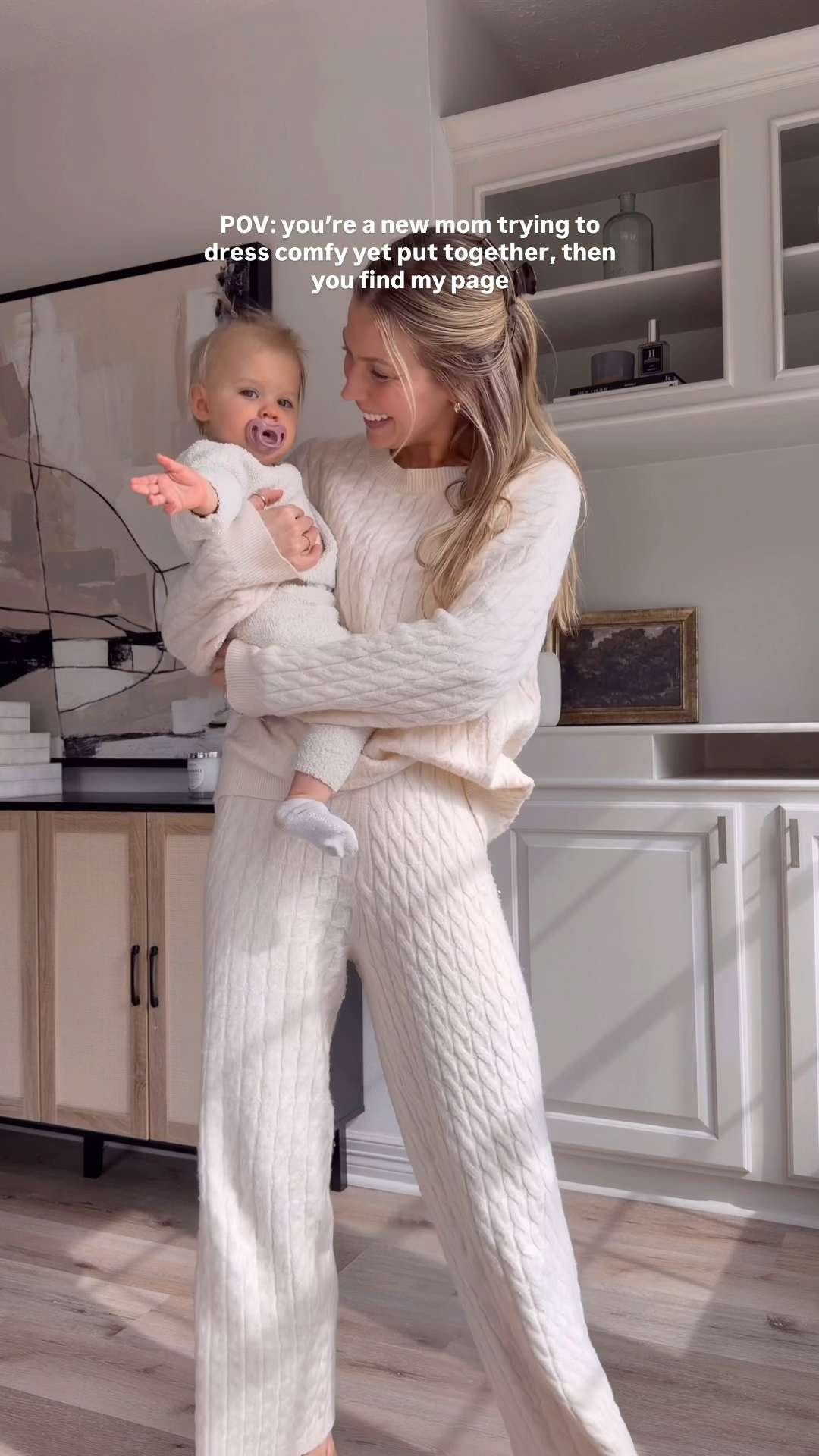 Comfy yet put together mom outfits | S tank cardigan, M pants, S grey top, 4 dark wide leg denim, M set, S vneck white sweater + 26 in denim.  

 #LTKmomlife #LTKTall