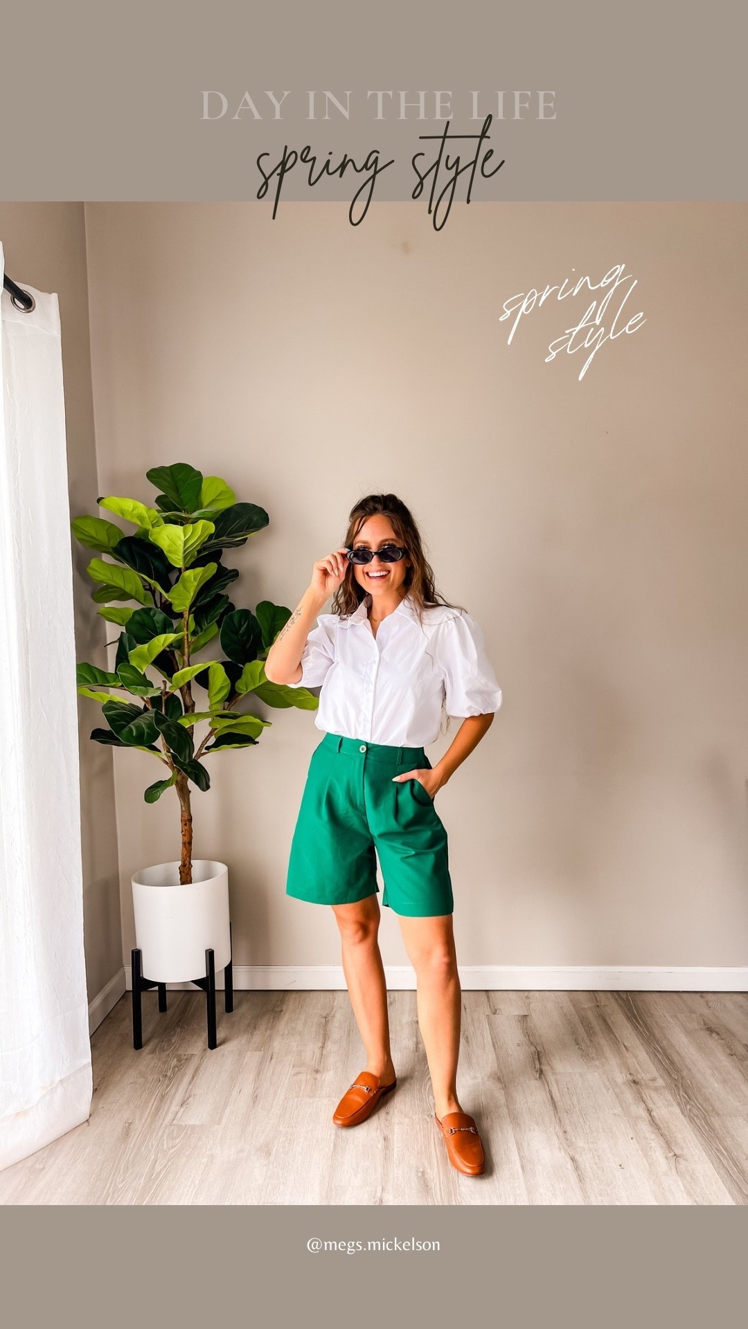 Crisp white, tailored green, and an outfit that feels like spring in the best way 🌿

#LTKootd #LTKWorkwear