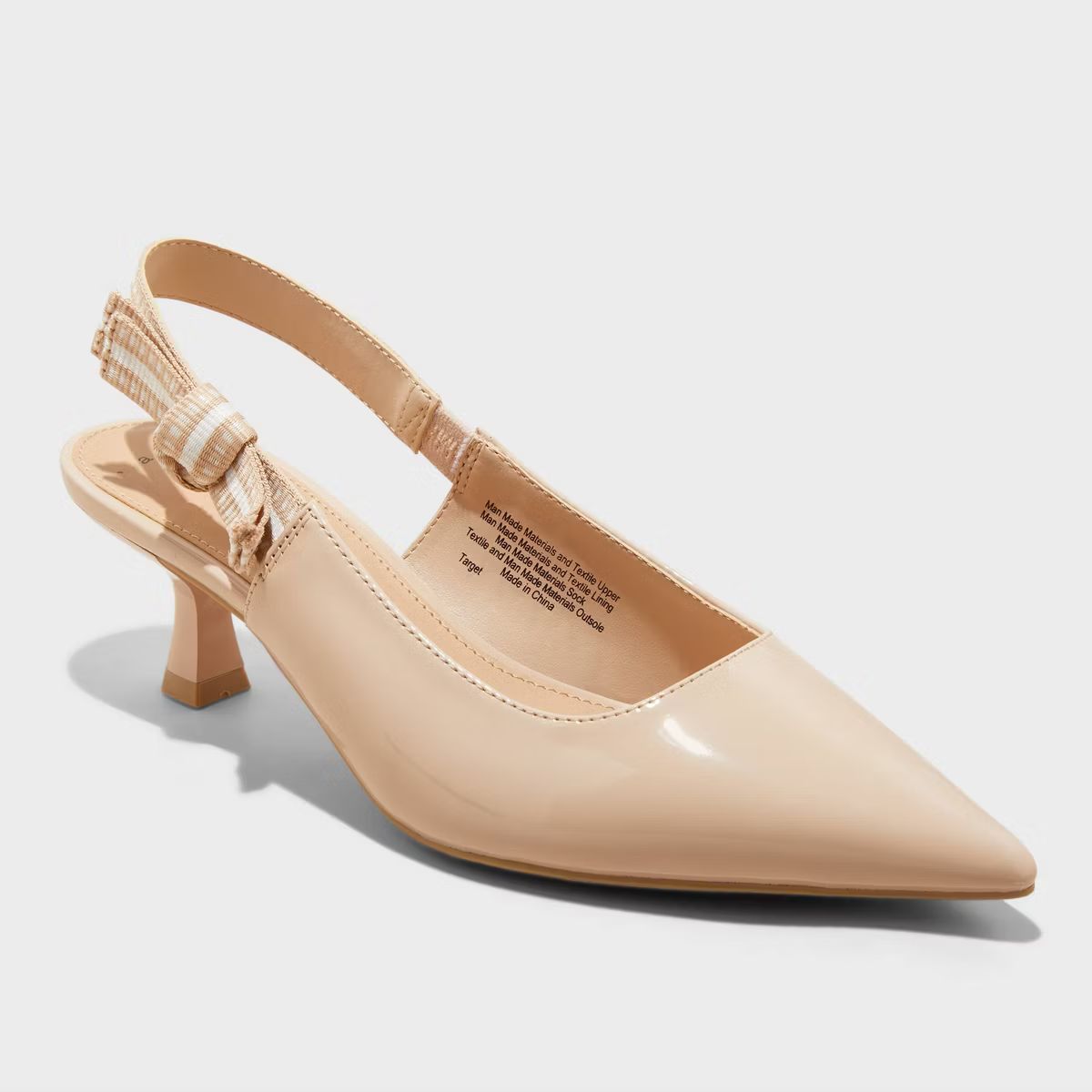 Women's Milan Slingback Kitten Pumps - A New Day™ | Target