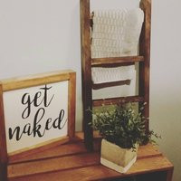 Tea Towel Ladder, Mini Blanket Ladder, Farmhouse Decor, Kitchen Farmhouse Decor, Coffee Bar Decor, B | Etsy (US)