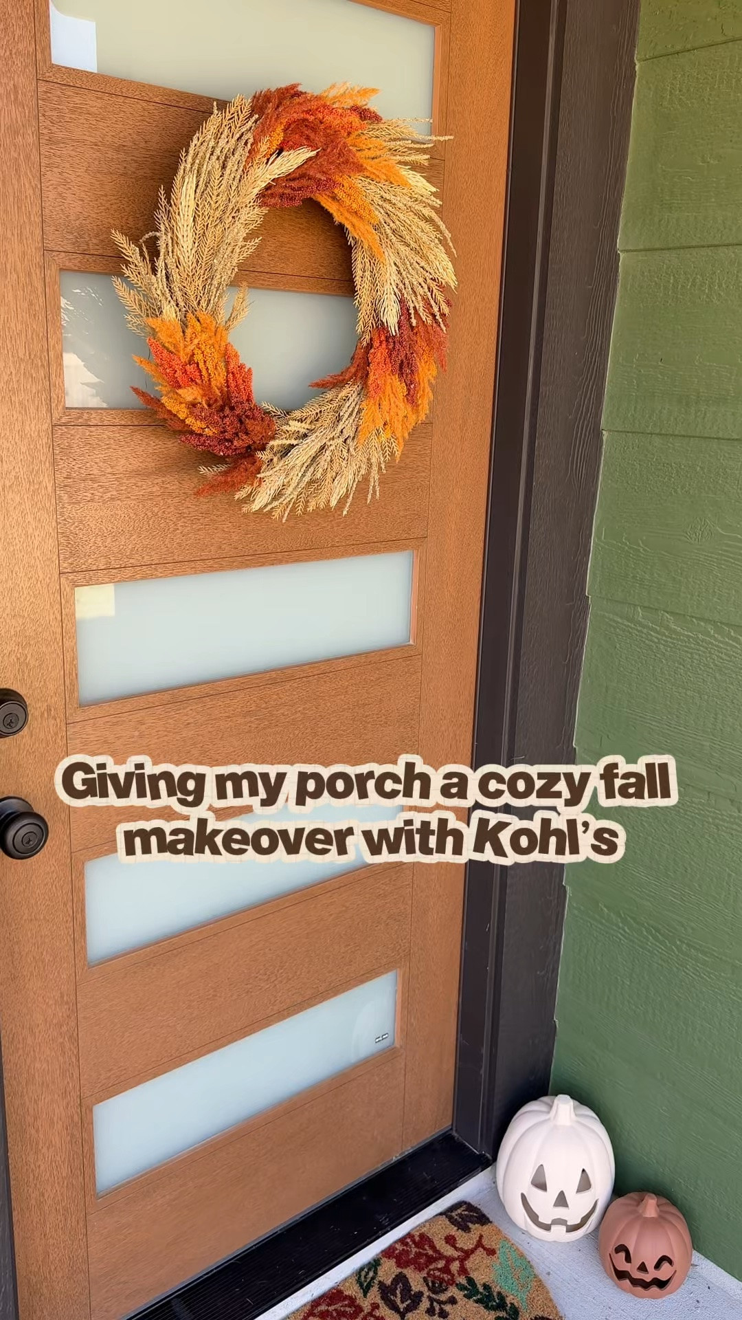 Giving my porch a cozy fall makeover 🍂🤎 I found the cutest fall decor at Kohl’s! Kohl’s Deal Days is happening through 10/8 with 25% off with code TAKE25 ! @Kohl's #kohls #kohlspartner #kohlsfinds