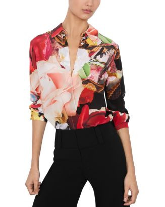 Alice and Olivia   Willa Floral Silk Top   | Bloomingdale's Sale All Sale & Clearance All Clearan... | Bloomingdale's (US)