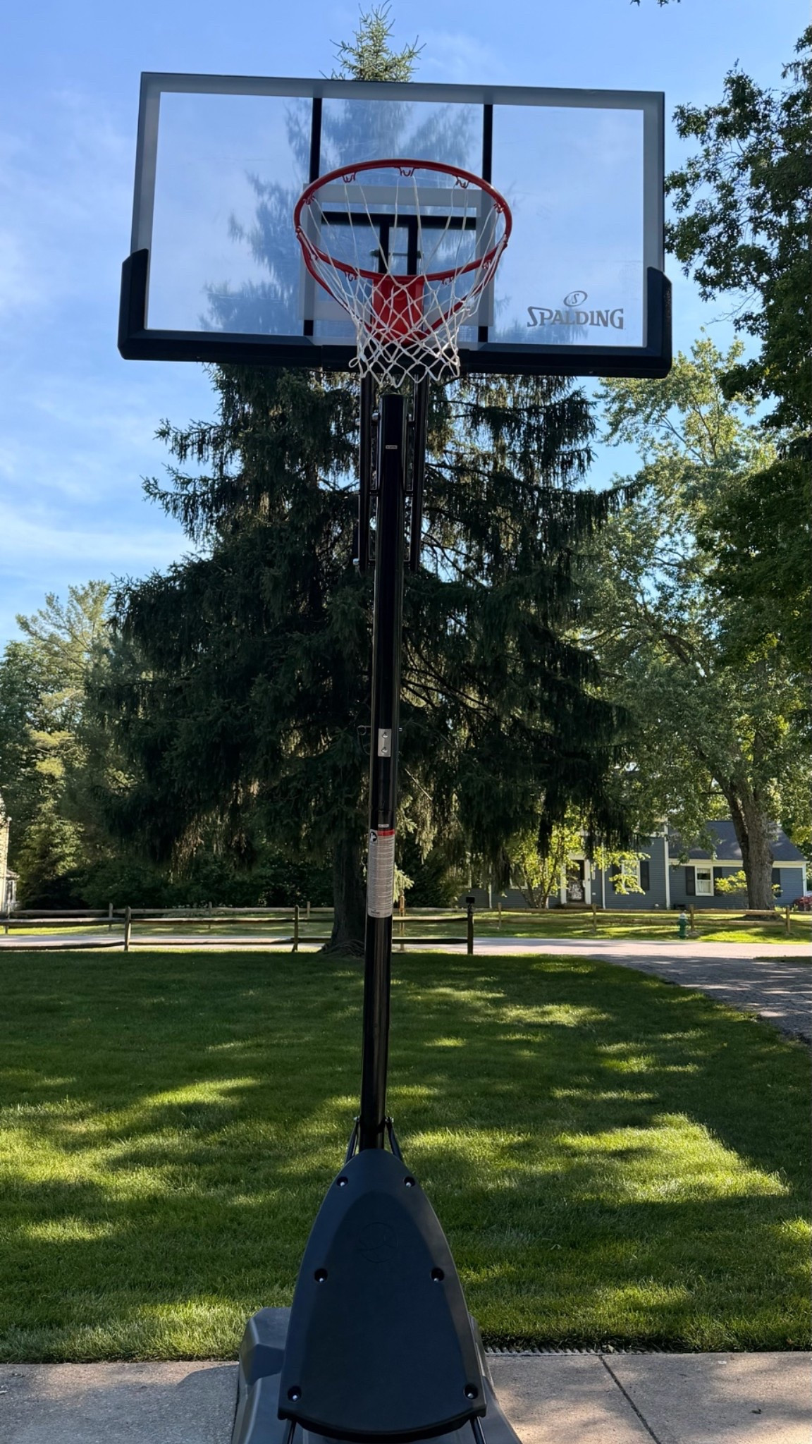 we upgraded our boys basketball hoop but can’t do an in ground one. they love this and taylor said it was really good quality. it’s spalding brand and goes to 10’, has an easy to adjust lever, and 54” backboard

#LTKHome #LTKKids #LTKMens