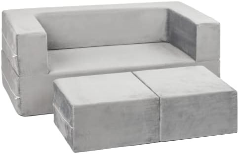 Milliard Kids Couch - Modular Kids Sofa for Toddler and Baby (Grey) | Amazon (US)