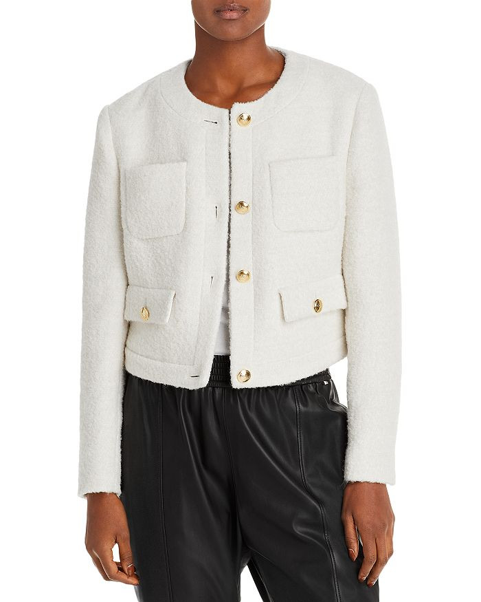 BOSS Janoa Boucl&eacute; Jacket Women - Bloomingdale's | Bloomingdale's (US)