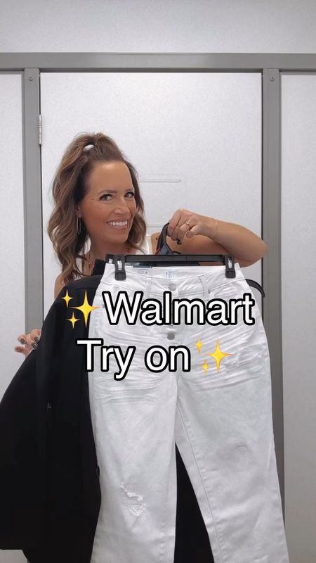 Walmart Try On!

•SIZING•
small in the blazer
Size 3 in cargo jeans
small in white tank (prefer size M)
XS in linen pants
Size 2 in white jeans
Large in denim shirt 
Large in ribbed set

#LTKstyletip #LTKfindsunder50 #LTKover40