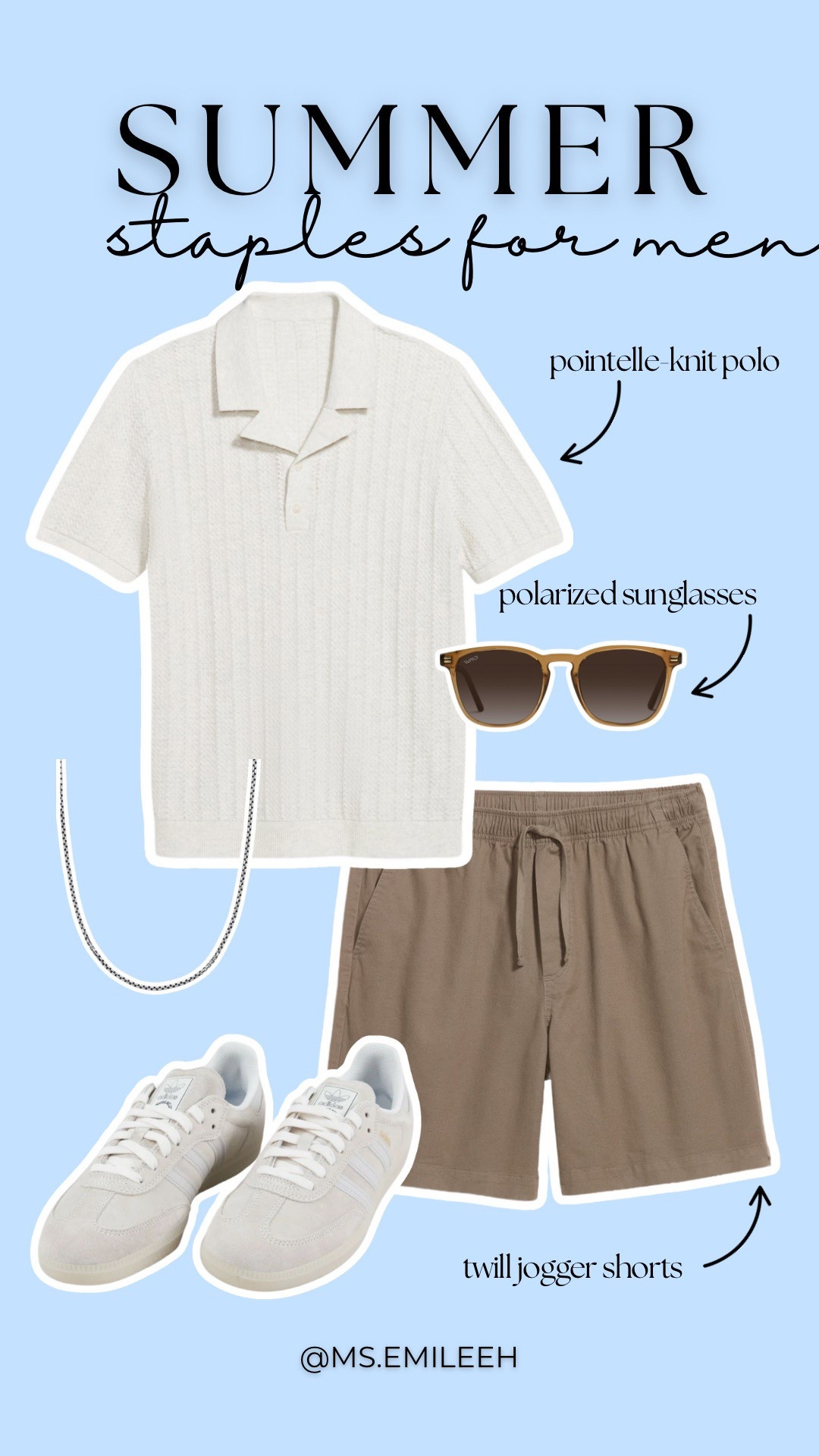 Summer Outfits for Him☀️🕶️

Knit polo,
Men’s summer outfits,
Gift for him, 
Father’s Day gifts,
Twill jogger shorts,
Polarized sunglasses,
Summer outfits for him,
Short Outfits for him,
Button up shirts, 
David yurman necklace for men 


#LTKMens #LTKStyleTip #LTKSummerEdit