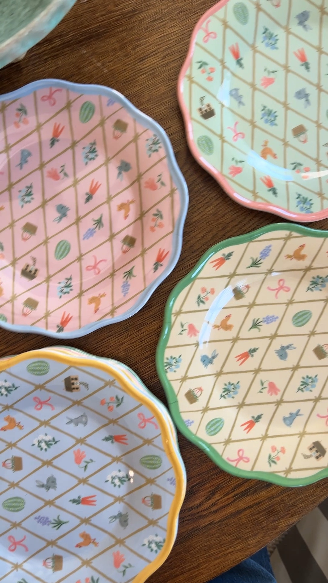 The sweetest spring / Easter melamine dessert or salad plates. I love them!! 

Melamine and dishwasher safe 

#LTKHome